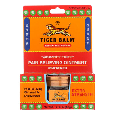 Tiger Balm Extra Strength Pain Relieving Ointment - 0.63 Oz - Case Of 6 - Orca Market