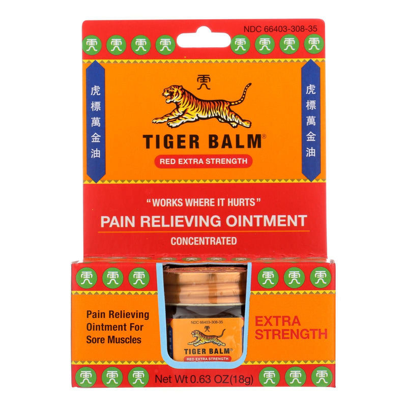 Tiger Balm Extra Strength Pain Relieving Ointment - 0.63 Oz - Case Of 6 - Orca Market