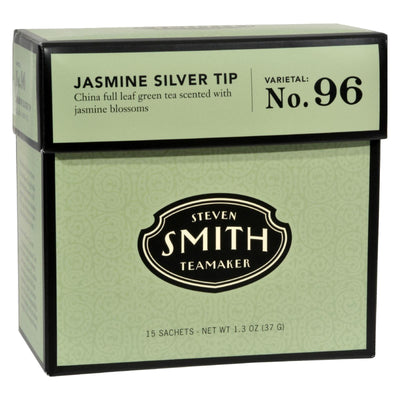 Smith Teamaker Green Tea - Jasmine Silver Tip - Case Of 6 - 15 Bags - Orca Market