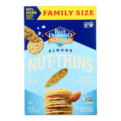 Blue Diamond - Nut Thins Hint Of Sea Salt - Case Of 6-7.7 Oz - Orca Market