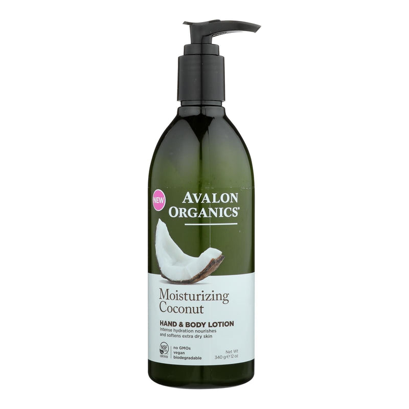 Avalon Hand & Body Lotion - Moisturizing Coconut - 12 Fl Oz - Orca Market