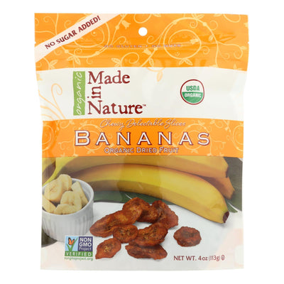 Made In Nature Bananas - Organic - Dried - Case Of 6 - 4 Oz - Orca Market