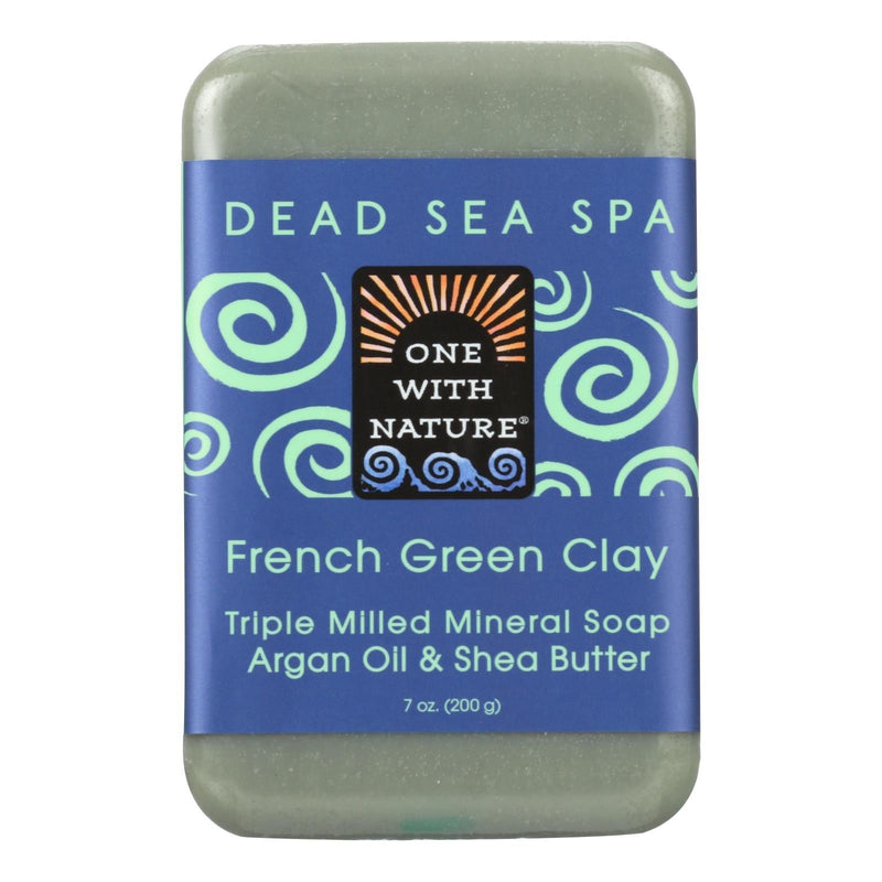 One With Nature - Bar Soap French Green Clay - 1 Each 1-7 Oz - Orca Market