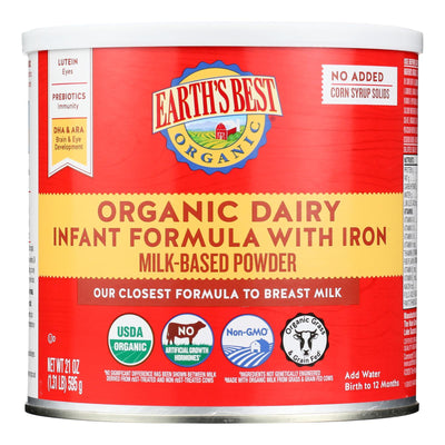 Earth's Best - Inftfrm Irn Milk Pwdr - Case Of 4-21 Oz - Orca Market