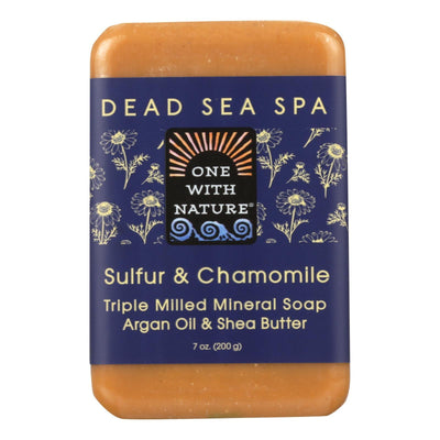 One With Nature - Bar Soap Dead Sea Sulfur - 1 Each 1-7 Oz - Orca Market