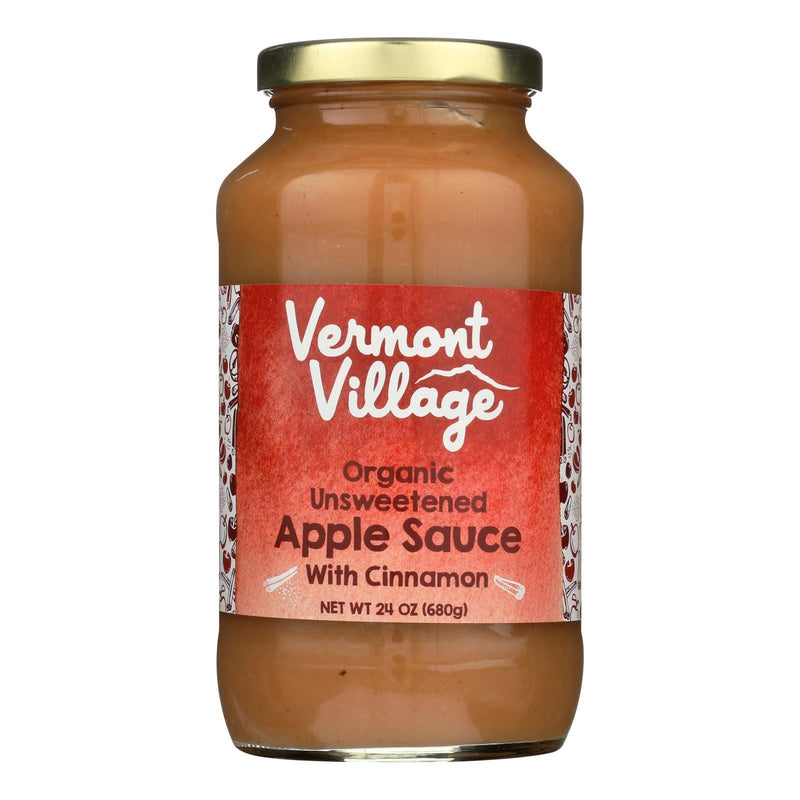 Vermont Village Organic Applesauce - Cinnamon - Case Of 6 - 24 Oz. - Orca Market