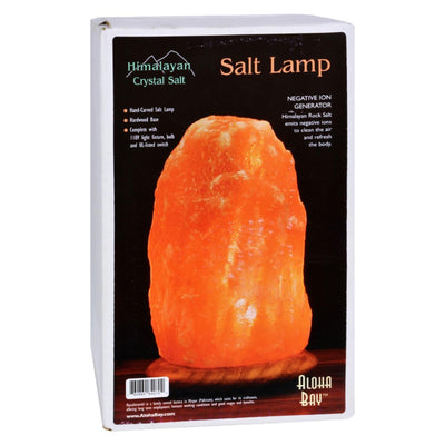 Himalayan Salt Lamp 10 Inch Wood Base - Orca Market