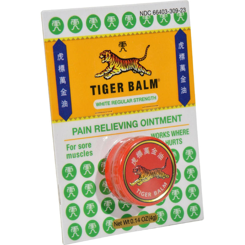 Tiger Balm Pain Relieving Ointment - White Regular Strength - .14 Oz - Orca Market