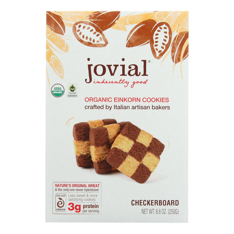 Jovial - Cookie - Organic - Einkron - Checkerboard - 8.8 Oz - Case Of 12 - Orca Market