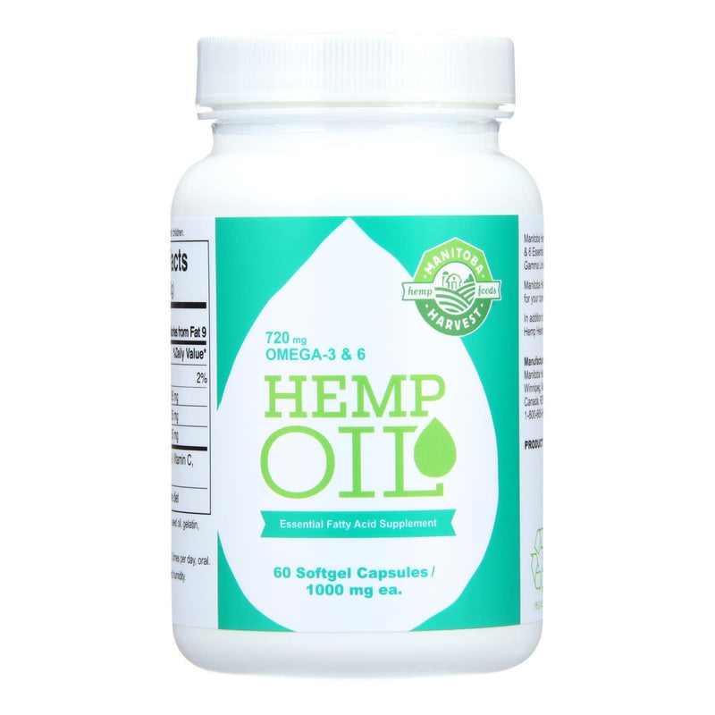 Manitoba Harvest Hemp Oil - 1 Each - 60 Sgel - Orca Market