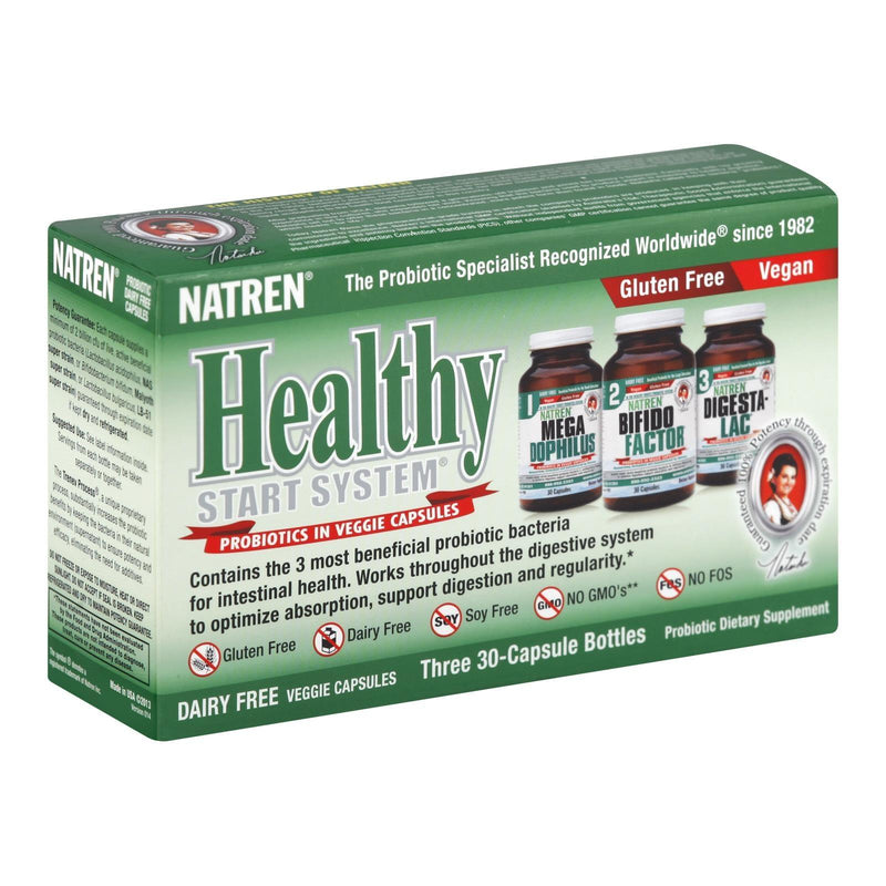 Natren - Healthy Start Kt Dairy Fr - 1 Each - 3/30 Cap - Orca Market