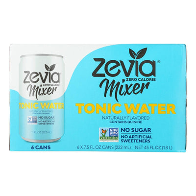 Zevia Zero Calorie Mixer - Tonic Water - Case Of 4 - 6/7.5 Fl Oz - Orca Market