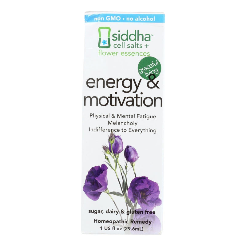 Siddha Cell Salts + Flower Essentials Energy & Motivation - 1 Each - 1 Fz - Orca Market