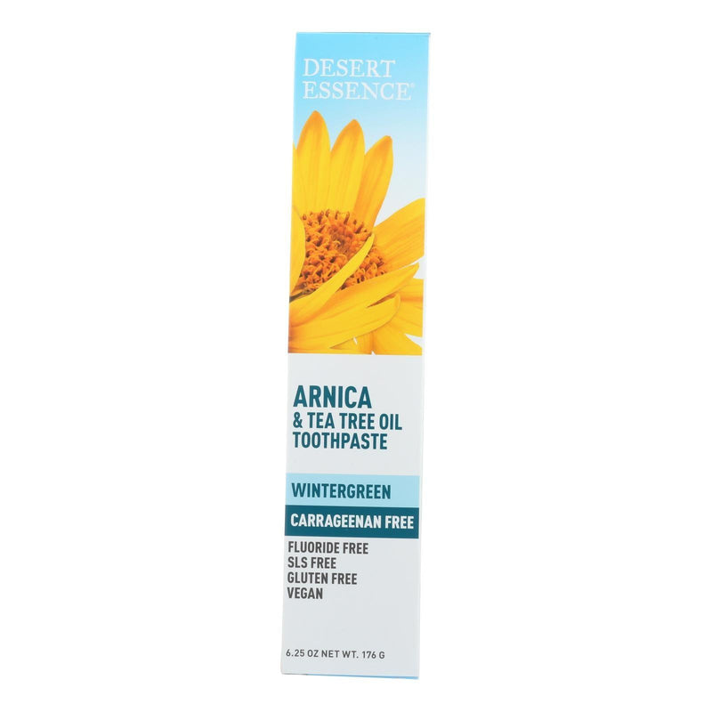 Desert Essence - Toothpaste Arnica & tree Oil Cf - 6.25 Oz - Orca Market