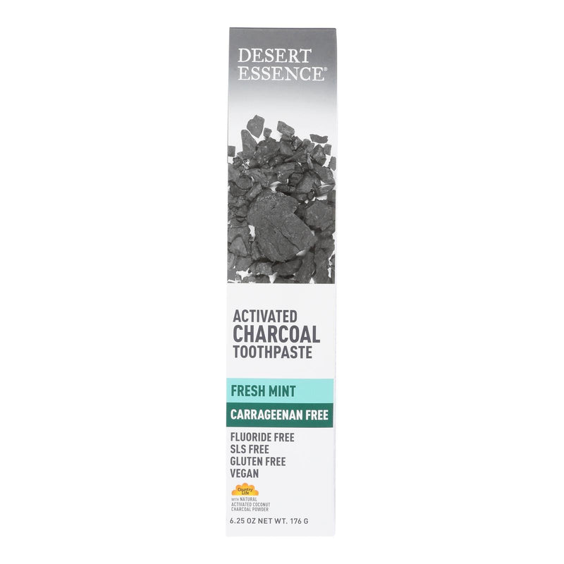 Desert Essence - Toothpaste Actvtd Chrcoal Cf - 6.25 Oz - Orca Market