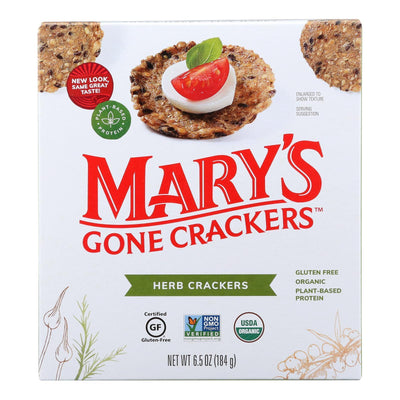 Mary's Gone Crackers Herb Crackers - Case Of 6 - 6.5 Oz - Orca Market