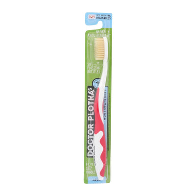 Mouth Watchers A/b Adult Red Toothbrush - 1 Each - Ct - Orca Market