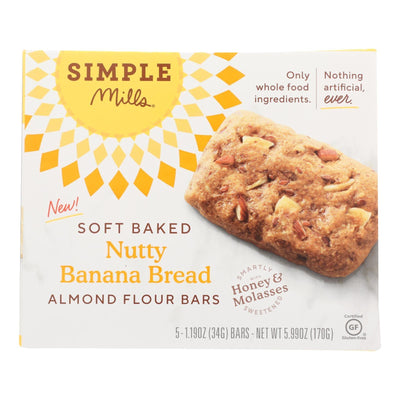 Simple Mills - Bar Soft Baked Nutty Banana Bread - Case Of 6 - 5.99 Oz - Orca Market