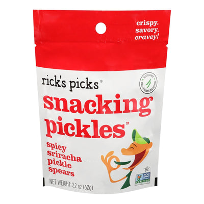 Rick's Picks - Pickle Sprs Spicy Sriracha - Case Of 12 - 2.2 Oz - Orca Market