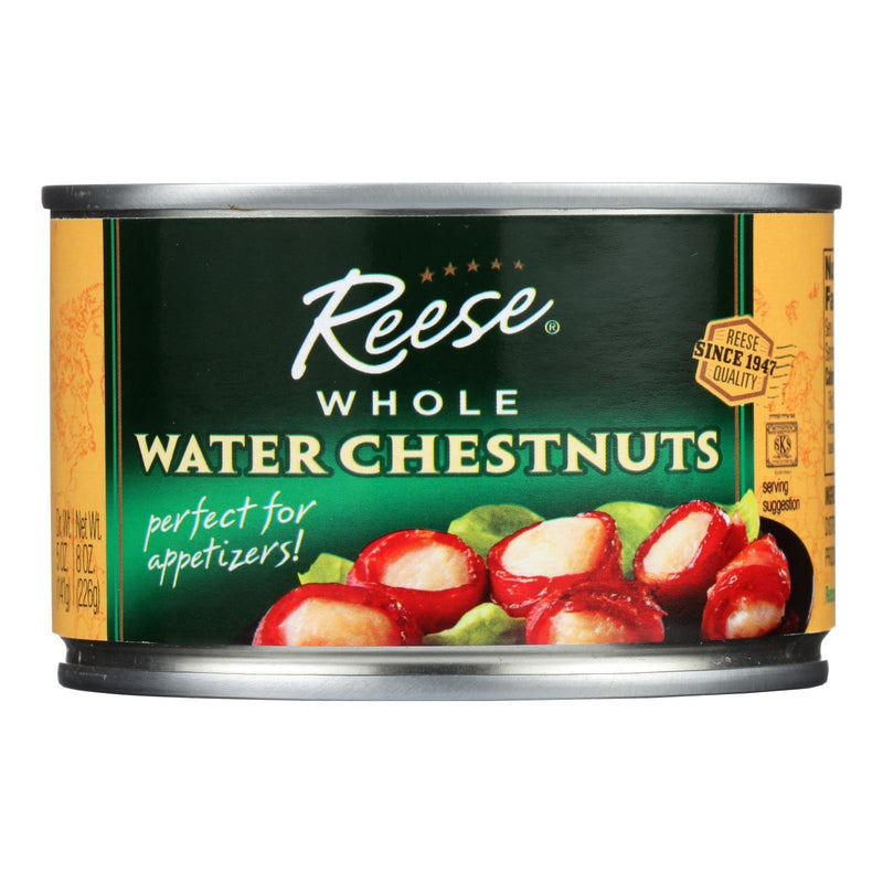 Reese Water Chestnuts - Whole - Case Of 24 - 8 Oz - Orca Market