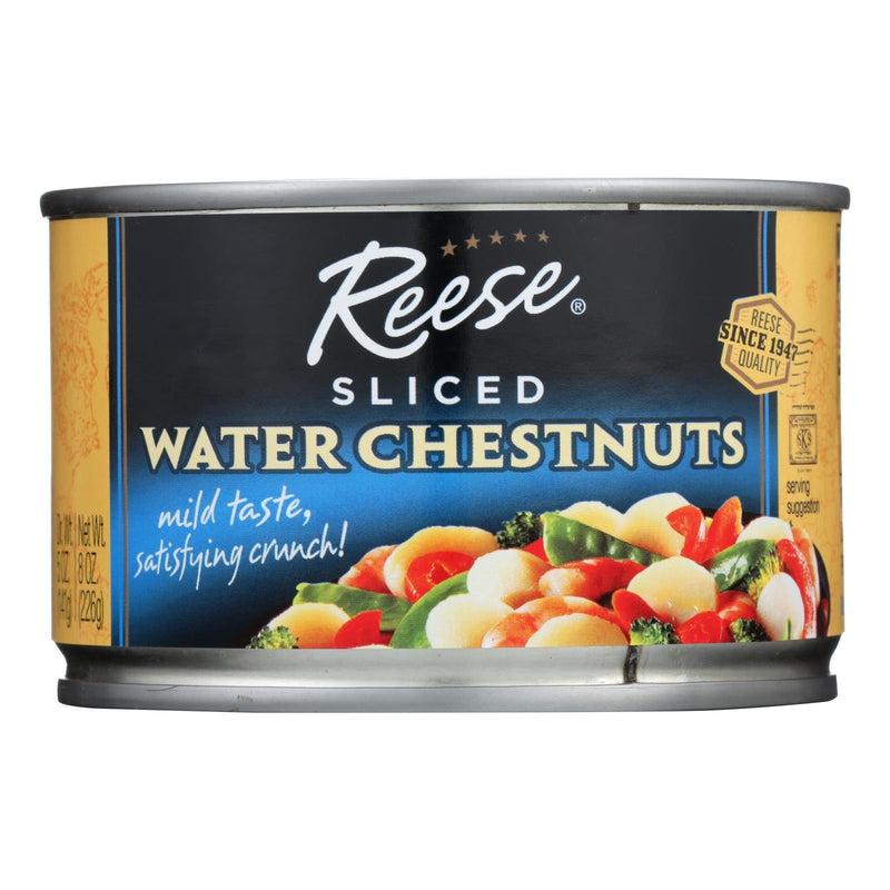 Reese Water Chestnuts - Sliced - Case Of 24 - 8 Oz. - Orca Market