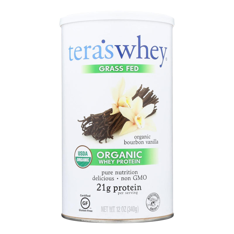 Teras Whey Protein Powder - Whey - Organic - Bourbon Vanilla - 12 Oz - Orca Market