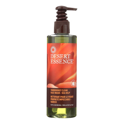 Desert Essence - Thoroughly Clean Face Wash With Eco Harvest Tea Tree Oil And Sea Kelp - 8.5 Fl Oz - Orca Market