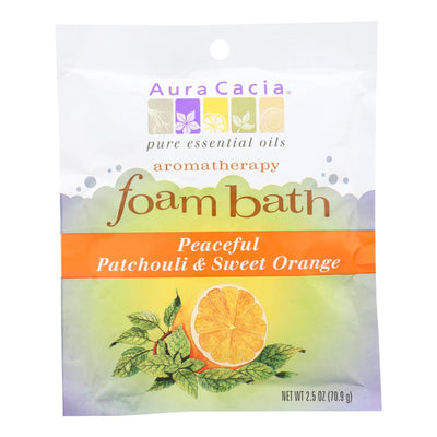 Aura Cacia - Foam Bath Peaceful Patchouli And Sweet Orange - 2.5 Oz - Case Of 6 - Orca Market