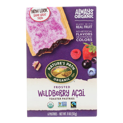 Nature's Path Organic Frosted Toaster Pastries - Wildberry Acai - Case Of 12 - 11 Oz. - Orca Market