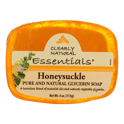 Clearly Natural Glycerine Bar Soap Honeysuckle - 4 Oz - Orca Market