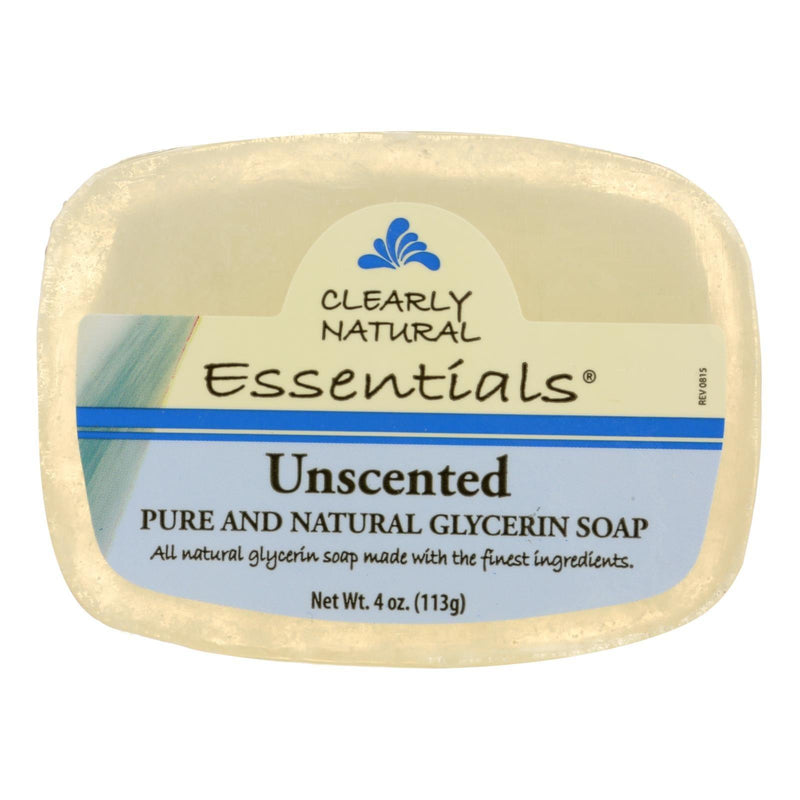 Clearly Natural Glycerine Bar Soap Unscented - 4 Oz - Orca Market