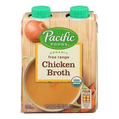 Pacific Natural Foods Chicken Broth - Free Range - Case Of 6 - 8 Fl Oz. - Orca Market