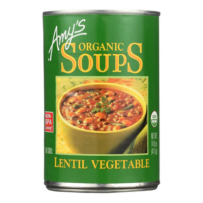 Amy's - Organic Lentil Vegetable Soup - Case Of 12 - 14.5 Oz - Orca Market