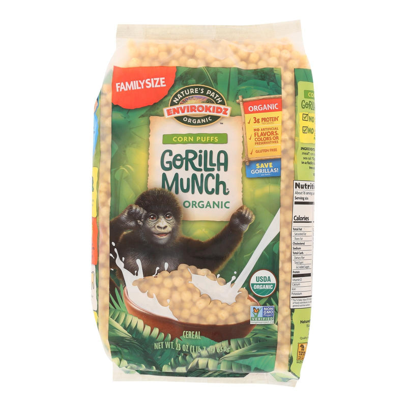 Envirokidz - Corn Puff - Gorilla Munch - Case Of 6 - 23 Oz. - Orca Market