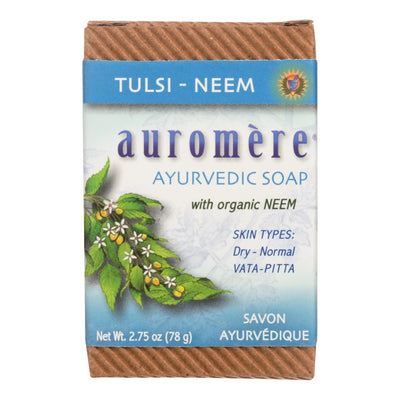 Auromere Ayurvedic Bar Soap Tulsi-neem - 2.75 Oz - Orca Market