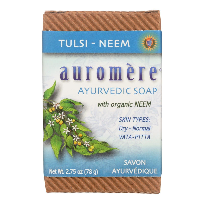 Auromere Ayurvedic Bar Soap Tulsi-neem - 2.75 Oz - Orca Market