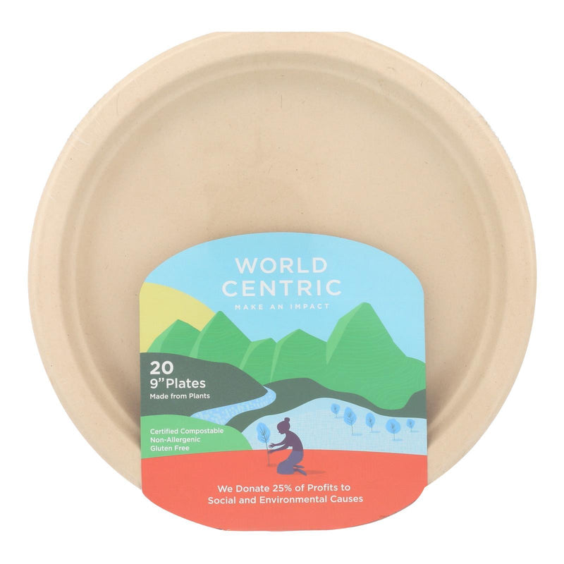 World Centric Fiber Plate - Case Of 12 - 20 Count - Orca Market