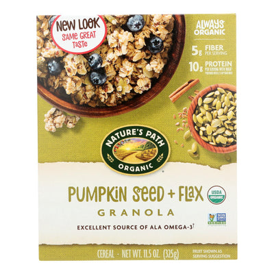 Nature's Path Organic Flax Plus Granola - Pumpkin - Case Of 12 - 11.5 Oz. - Orca Market