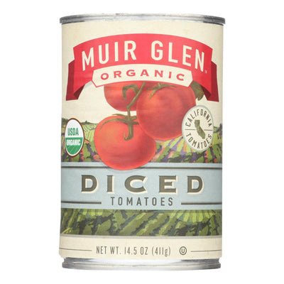 Muir Glen Organic Tomatoes Diced - Tomatoes - Case Of 12 - 14.5 Oz. - Orca Market