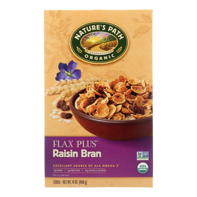 Nature's Path Organic Flax Plus Raisin Bran Cereal - Case Of 12 - 14 Oz. - Orca Market