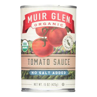 Muir Glen Tomato Sauce No Salt Added - Tomato - Case Of 12 - 15 Fl Oz. - Orca Market