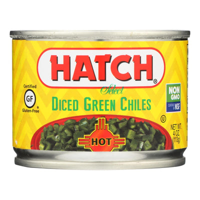 Hatch Chili Hatch Diced Hot Green Chilies - Diced Green Chiles - Case Of 24 - 4 Oz. - Orca Market