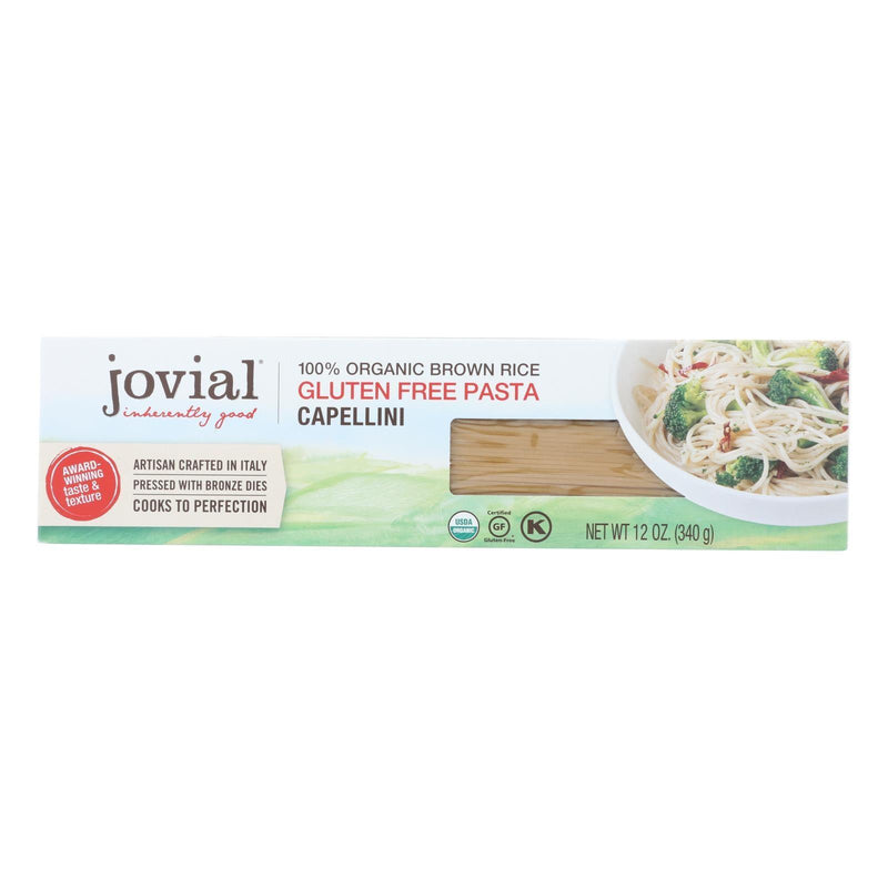 Jovial - Gluten Free Brown Rice Pasta - Capellini - Case Of 12 - 12 Oz. - Orca Market