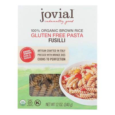 Jovial - Pasta - Organic - Brown Rice - Fusilli - 12 Oz - Case Of 12 - Orca Market