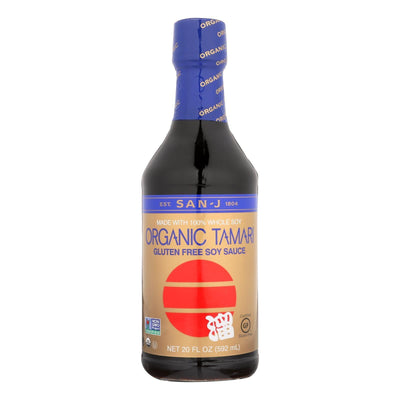 San - J Tamari Soy Sauce - Organic - Case Of 6 - 20 Fl Oz. - Orca Market