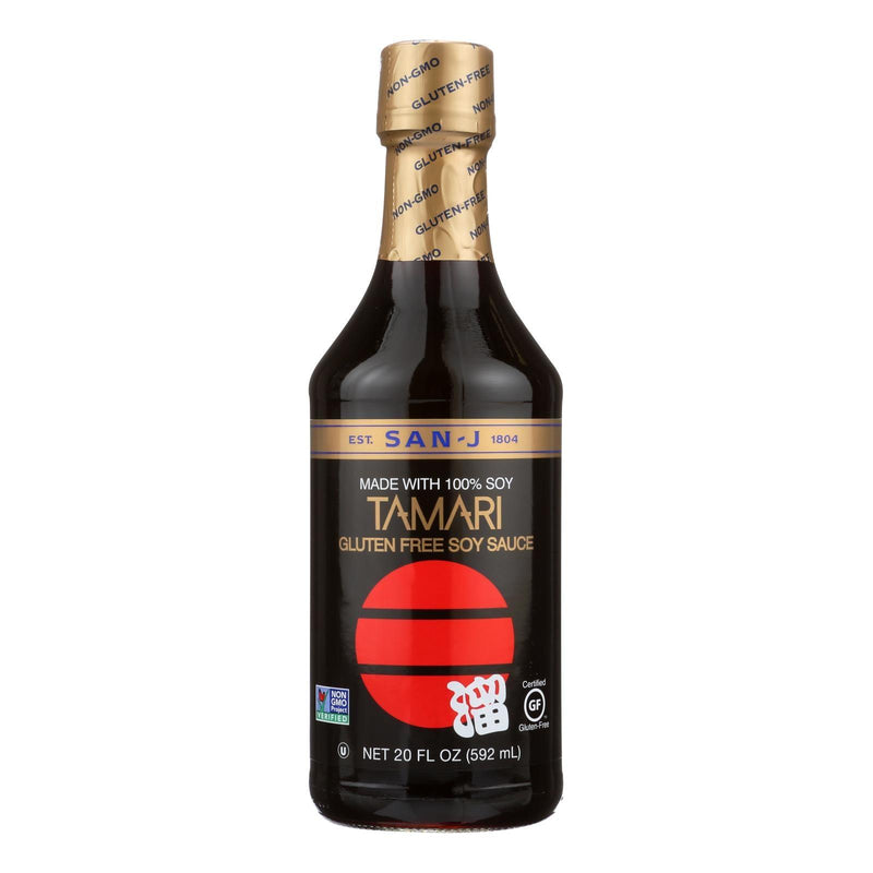 San - J Tamari Soy Sauce - Case Of 6 - 20 Fl Oz. - Orca Market