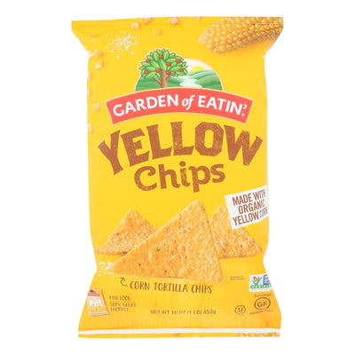 Garden Of Eatin' Yellow Corn Tortilla Chips - Tortilla Chips - Case Of 12 - 16 Oz. - Orca Market