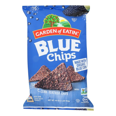 Garden Of Eatin' Blue Corn Tortilla Chips - Blue Corn - Case Of 12 - 16 Oz. - Orca Market