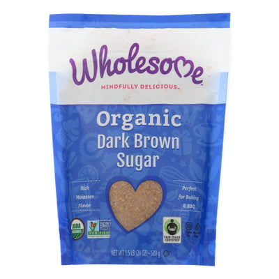 Wholesome Sweeteners Sugar - Organic - Dark Brown - 24 Oz - Case Of 6 - Orca Market