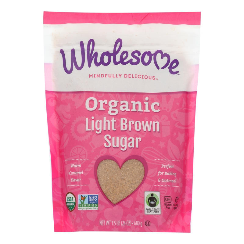 Wholesome Sweeteners Sugar - Organic - Light Brown - 24 Oz - Case Of 6 - Orca Market